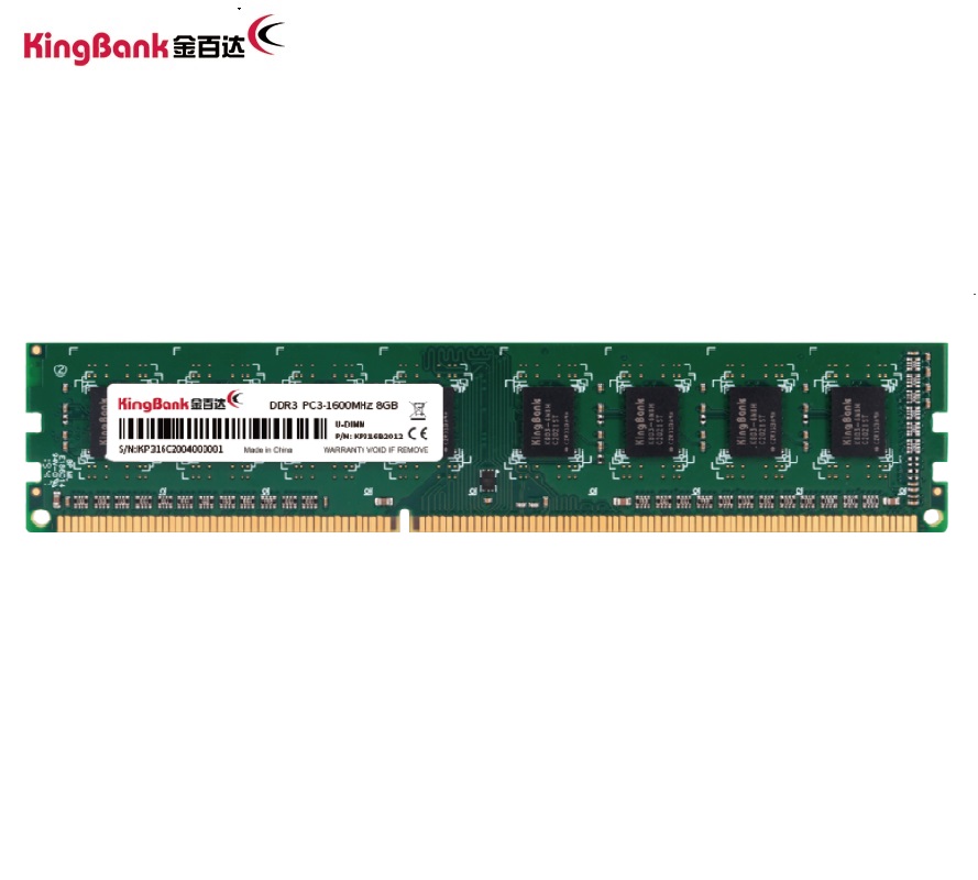 KINGBANK DDR3 UDIMM 1600MHz - 4/8GB