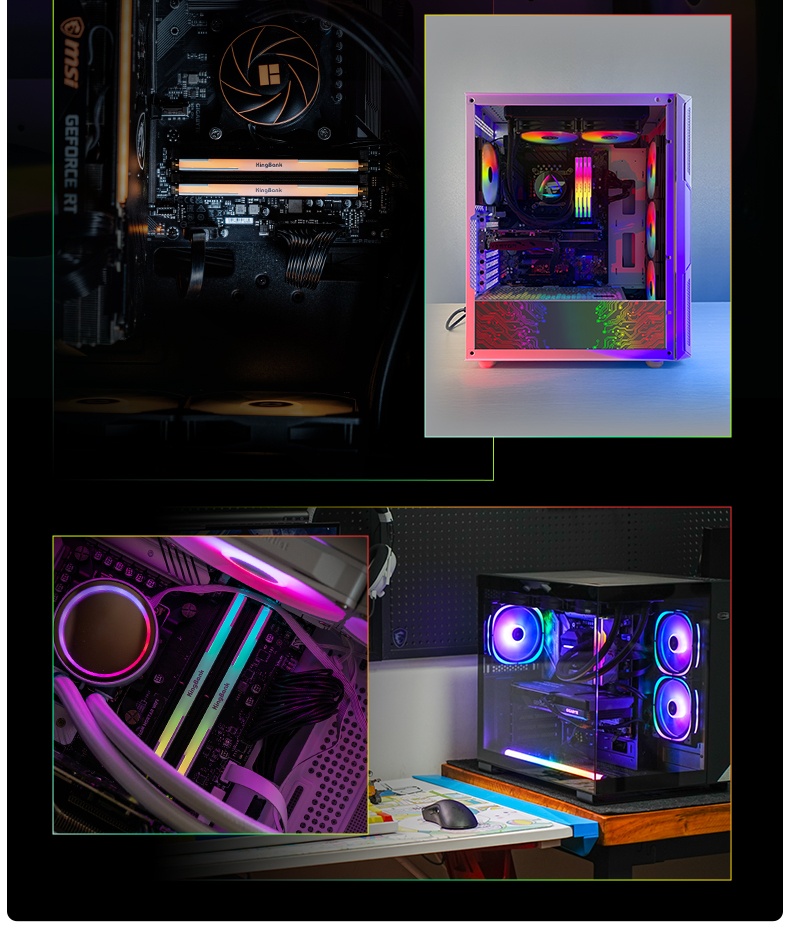 KINGBANK DDR5 Soarblade RGB UDIMM 6800MHz-24G*2 - 金百达KINGBANK