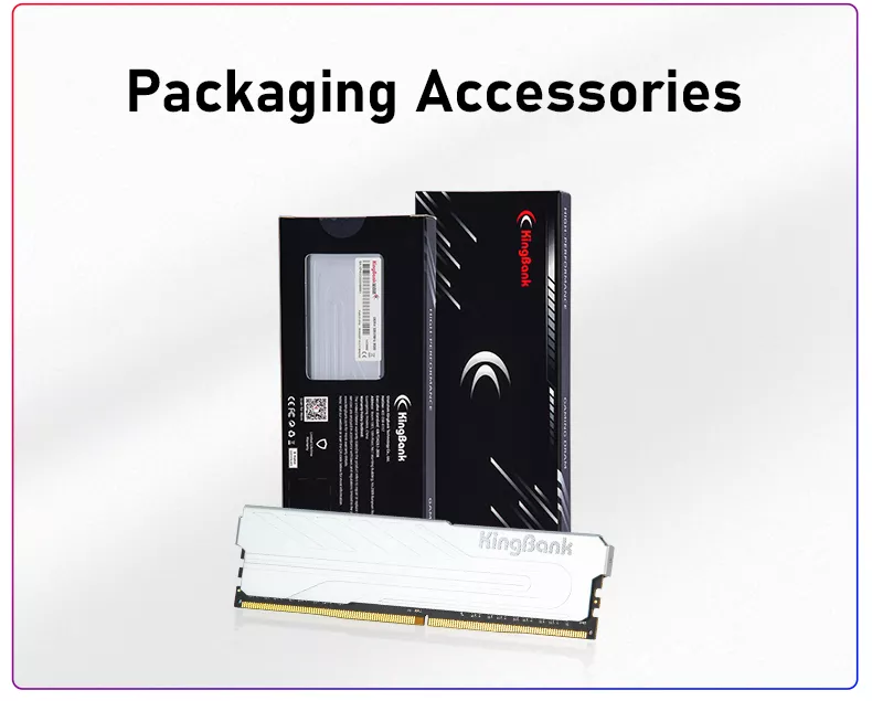 KINGBANK DDR5 Heatsink UDIMM 4800/5600/6000/6400MHz - 8G/16G/32G